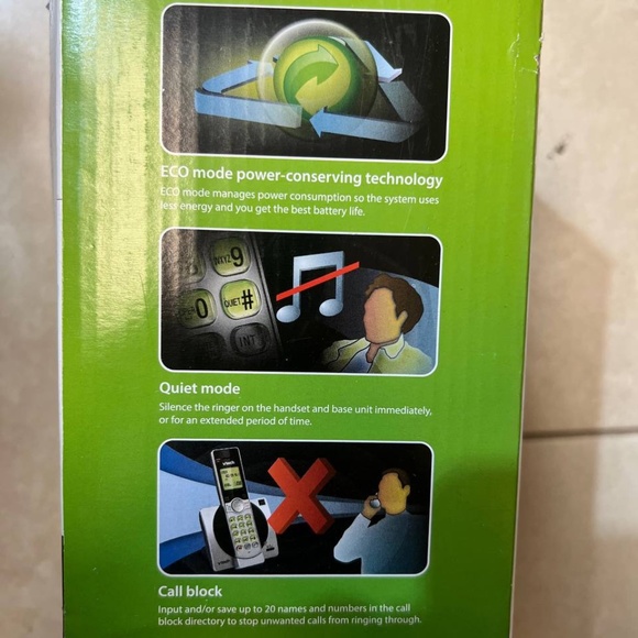 Vtech  2 Handset Cordless Phone System with Caller ID/Call Waiting - Picture 3 of 4